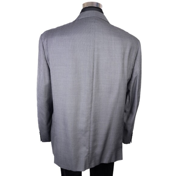 Calvin Klein Slim Men's Sport Coat Blazer Two Button Texture Gray Wool/Silk 52R - Picture 8 of 13